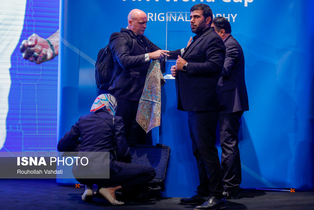 مراسم رونمایی از کاپ جام جهانی