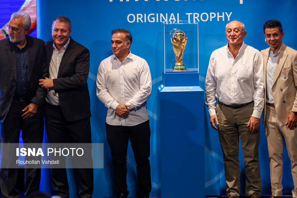 مراسم رونمایی از کاپ جام جهانی