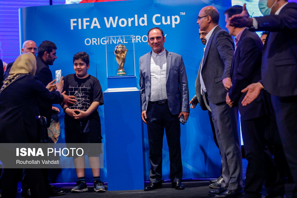 مراسم رونمایی از کاپ جام جهانی