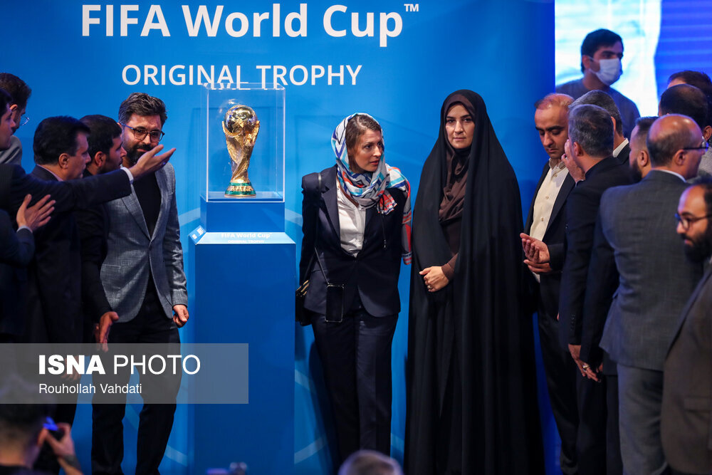مراسم رونمایی از کاپ جام جهانی