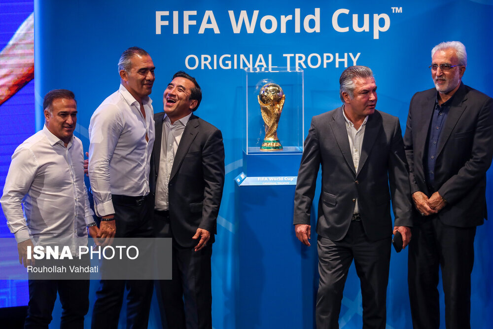 مراسم رونمایی از کاپ جام جهانی