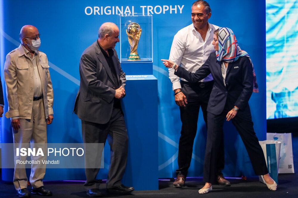 مراسم رونمایی از کاپ جام جهانی