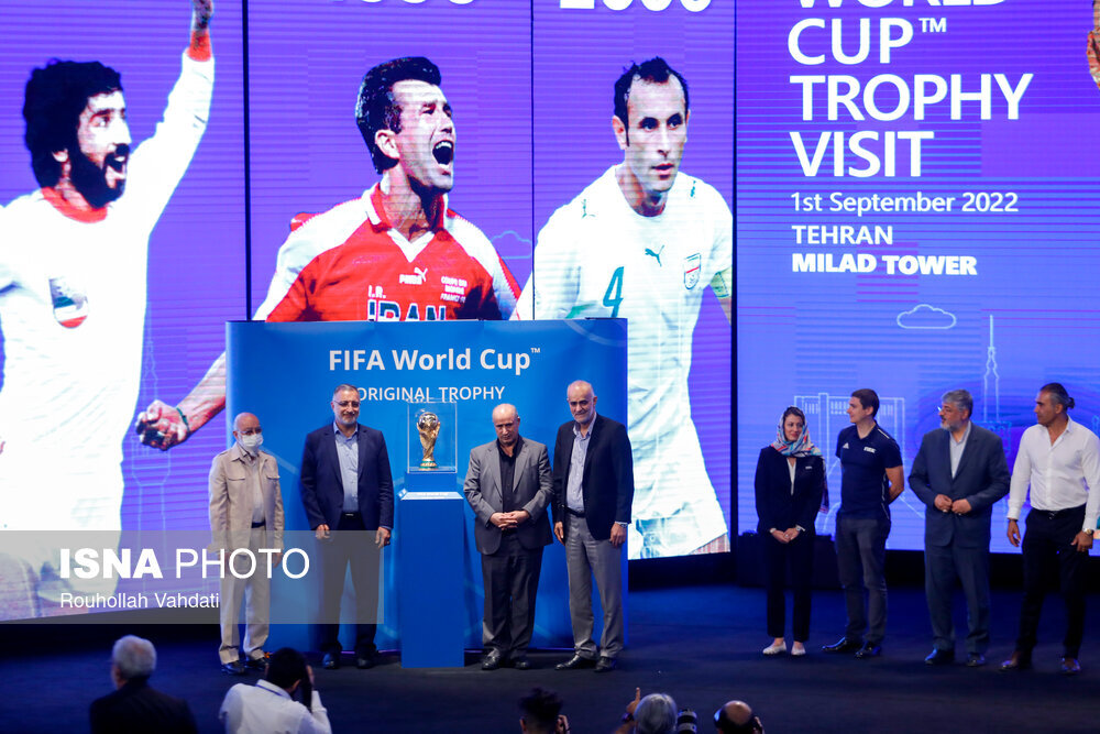 مراسم رونمایی از کاپ جام جهانی