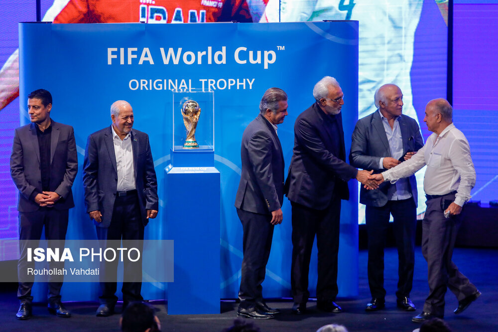 مراسم رونمایی از کاپ جام جهانی