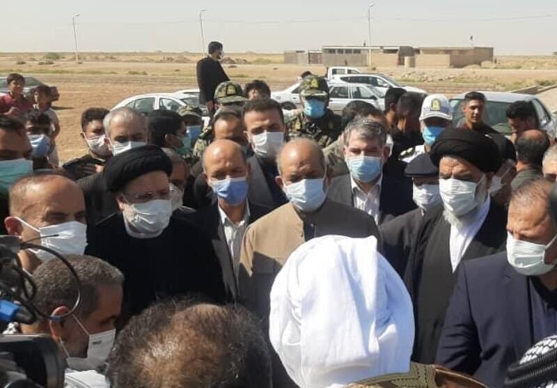 رئیسی در افتتاح طرح آب‌رسانی غدیر در خوزستان : چه افتخاری بالاتر از آب رسانی به زوار امام حسین(ع) 