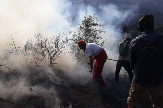 آتش سوزی جنگل های ارسباران مهار شد/ نابودی 156 هکتار پوشش گیاهی قره داغ دوسال!