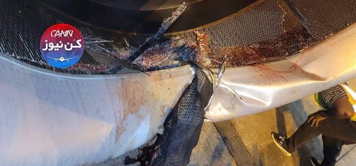 برخورد ایرباس با موتور سیکلت