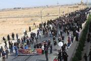 ببینید | زائران ایرانی اربعین به جاده کربلا رسیدند