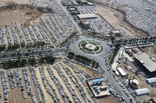 ببینید | تصاویر هوایی از مهران؛ ظرفیت پارکینگ‌های شهر تکمیل شد!