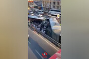ببینید | تصاویر تلخ از تصادف وحشتناک اتوبوس‌ها در ترکیه