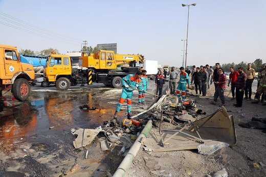 تصاویری از حادثه مرگبار امروز در گلبهار مشهد