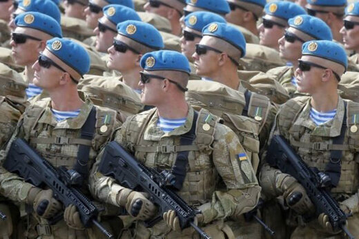 ببینید | سرودخوانی دسته‌جمعی ارتش اوکراین پیش از عملیات کلیدی علیه روسیه