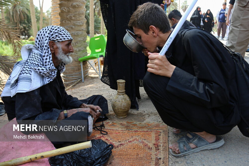 سقایی «حاج کاظم» در جوار شط الفرات