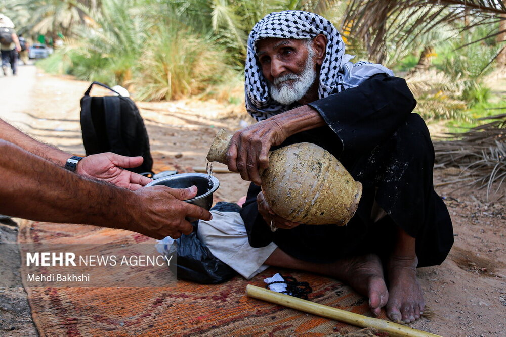 سقایی «حاج کاظم» در جوار شط الفرات