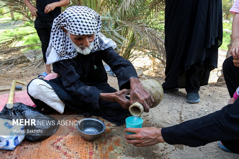 سقایی «حاج کاظم» در جوار شط الفرات