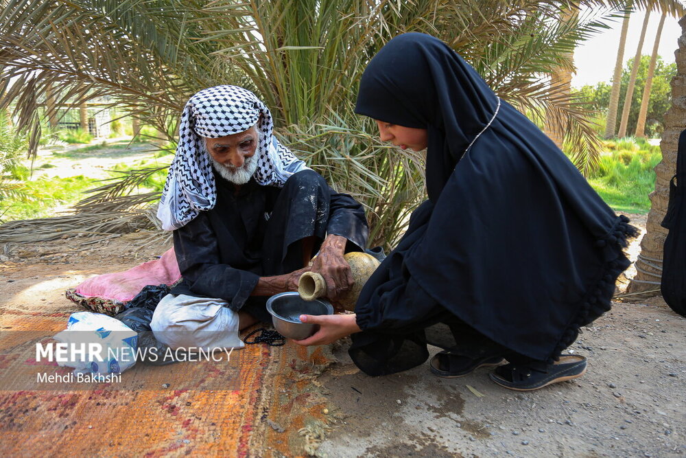 سقایی «حاج کاظم» در جوار شط الفرات