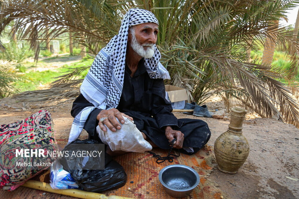 سقایی «حاج کاظم» در جوار شط الفرات