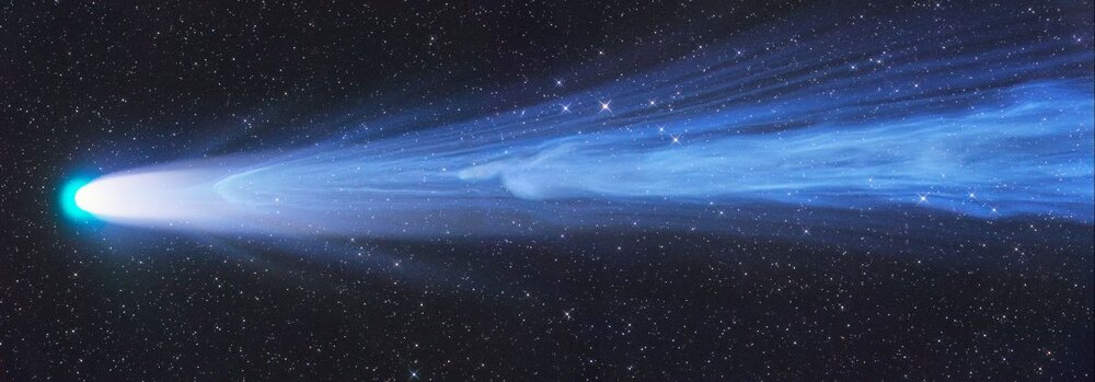 تصویر حیرت انگیز از درخشش یک ستاره دنباله‌دار