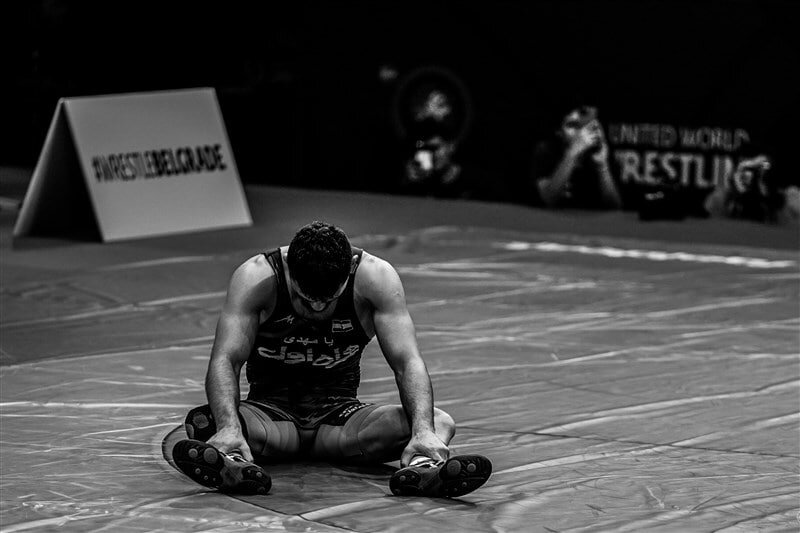 تصویر تلخ از کشتیگیر ناکام ایران/عکس