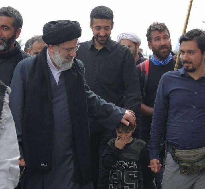 رئیسی در راهپیمایی جا ماندگان اربعین + عکس