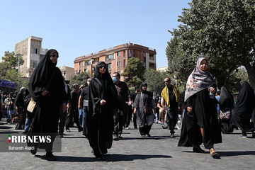 سیل عزاداران حسینی (ع) در روز اربعین