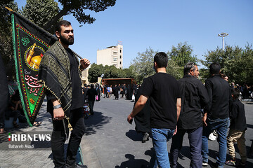 سیل عزاداران حسینی (ع) در روز اربعین