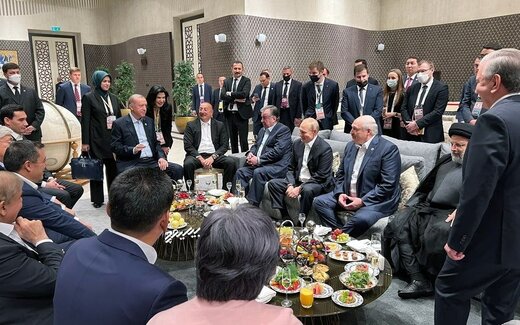 عکس جنجالی رئیسی با اردوغان و پوتین 