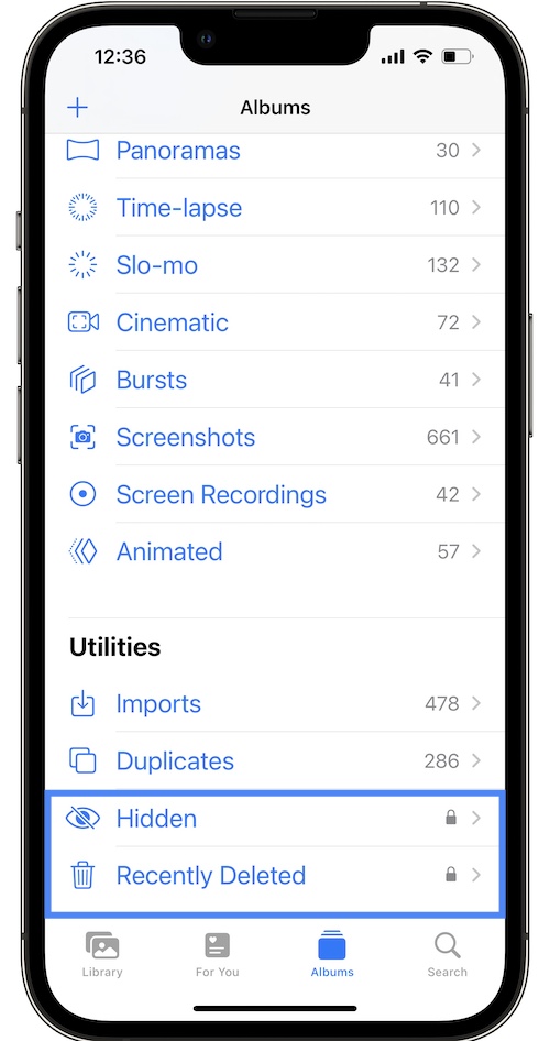 اینگونه در ios۱۶ عکسها را مخفی کنید و روی آنها قفل بگذارید