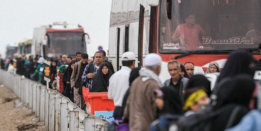 بازگشت ۱۰هزار زائر اربعین به قزوین با ناوگان حمل‌ونقل جاده‌ای