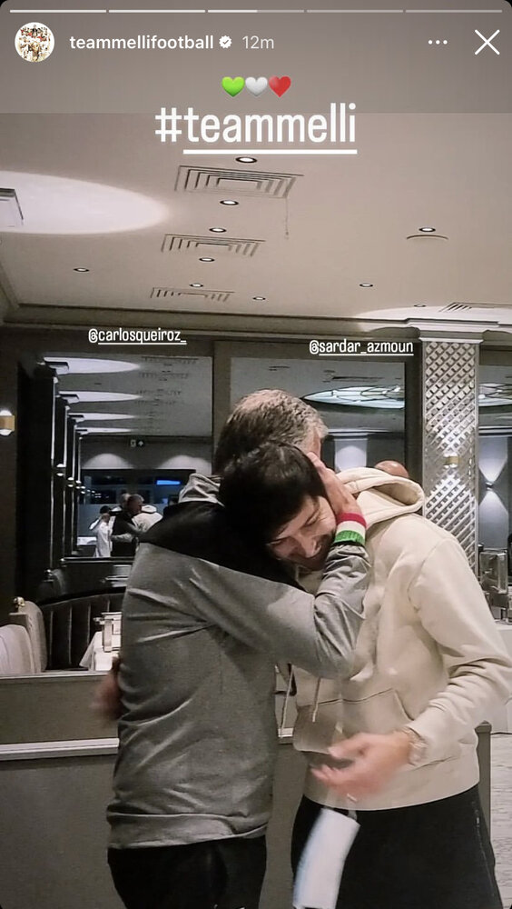 سردار در آغوش کیروش؛ خبری از کینه نیست!/عکس