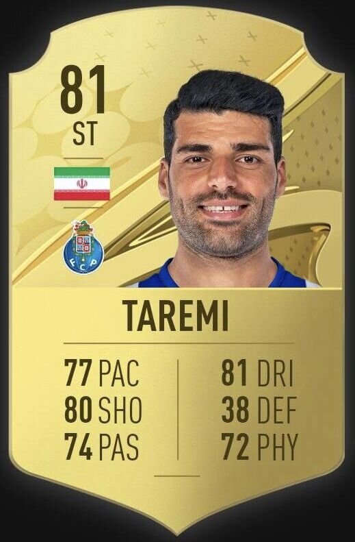 ریتینگ طارمی و آزمون در بازی فیفا ۲۳/عکس