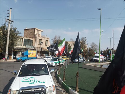 ببینید | مراسم رژه خودرویی و موتوری به مناسبت هفته دفاع مقدس در اردستان