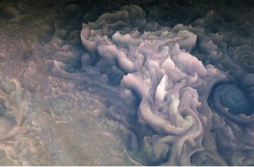فیلمl زیبایی بی‌سابقه شبیه‌سازی ابرهای سیاره مشتری 