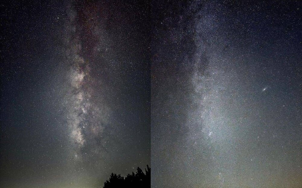 عکس بی‌نظیر و تماشایی که آیفون ۱۴ از کهکشان راه‌شیری گرفته