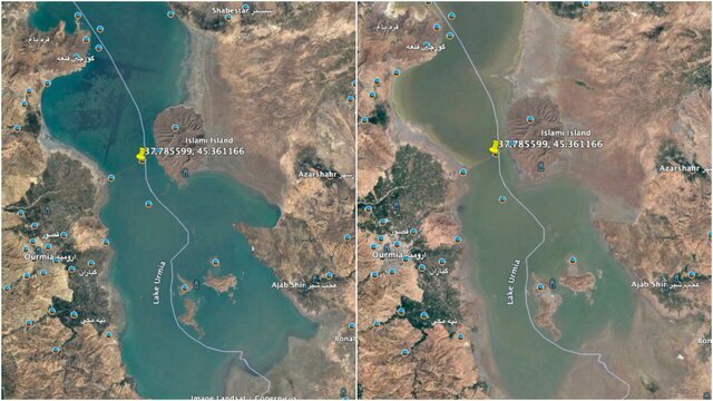 گزارش فرانس ۲۴ از خشک شدن دریاچه ارومیه؛ روزی روزگاری این دریاچه دیدنی بود