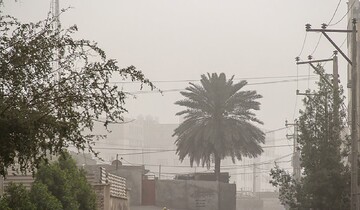 وزش باد، وقوع گردوغبار و کاهش کیفیت هوا در هرمزگان