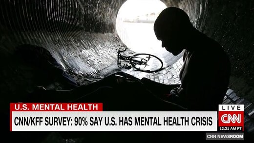 سی ان ان: آمریکا با بحران سلامت روان مواجه است