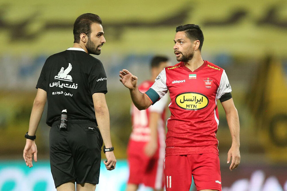 مورد عجیب یک پرسپولیسی در لیگ بیست و دوم/عکس