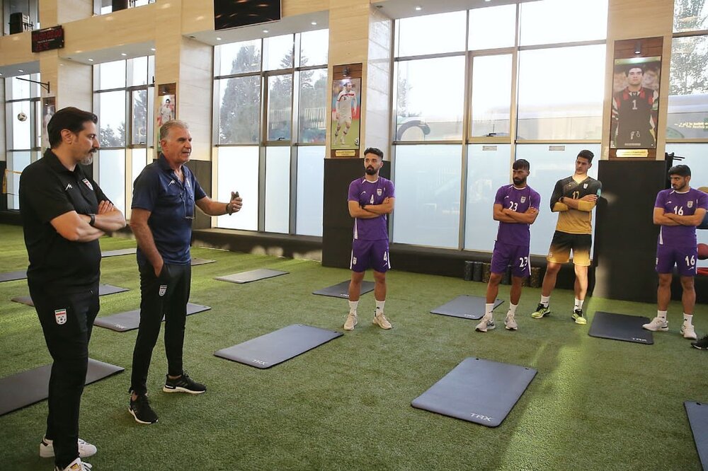 صحبتهای کیروش در جمع ملی پوشان/عکس