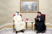 رئيسي يلتقي أمير قطر