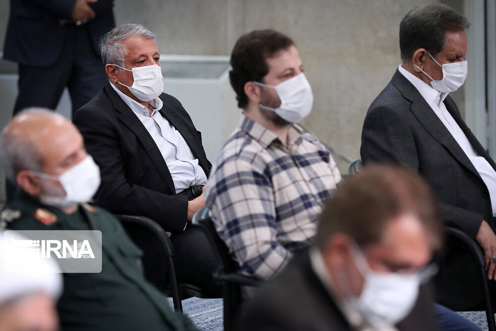 روحانی، ناطقنوری، لاریجانی و جهانگیری در دیدار با رهبری/ عکس ها