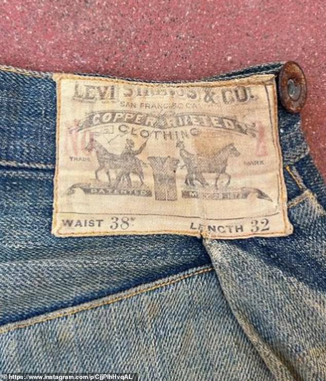 یکی از گران‌ترین شلوار جین‌های فروخته شده؛ متعلق به بدهه 80 میلادی و پیدا شده از یک معدن/ عکس
