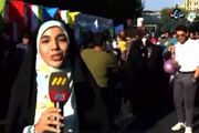 ببینید | اتفاق خنده‌دار روی آنتن زنده؛ فرار پسر جوان از مقابل دوربین صداوسیما