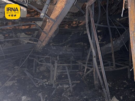 تصاویر منتشر شده از داخل زندان اوین چند ساعت پس از آتش‌سوزی