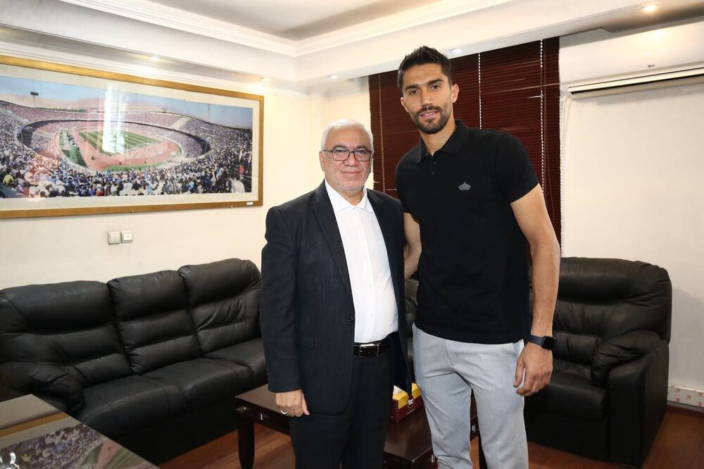 دیدار کاپیتان استقلال با فتحالله زاده/عکس