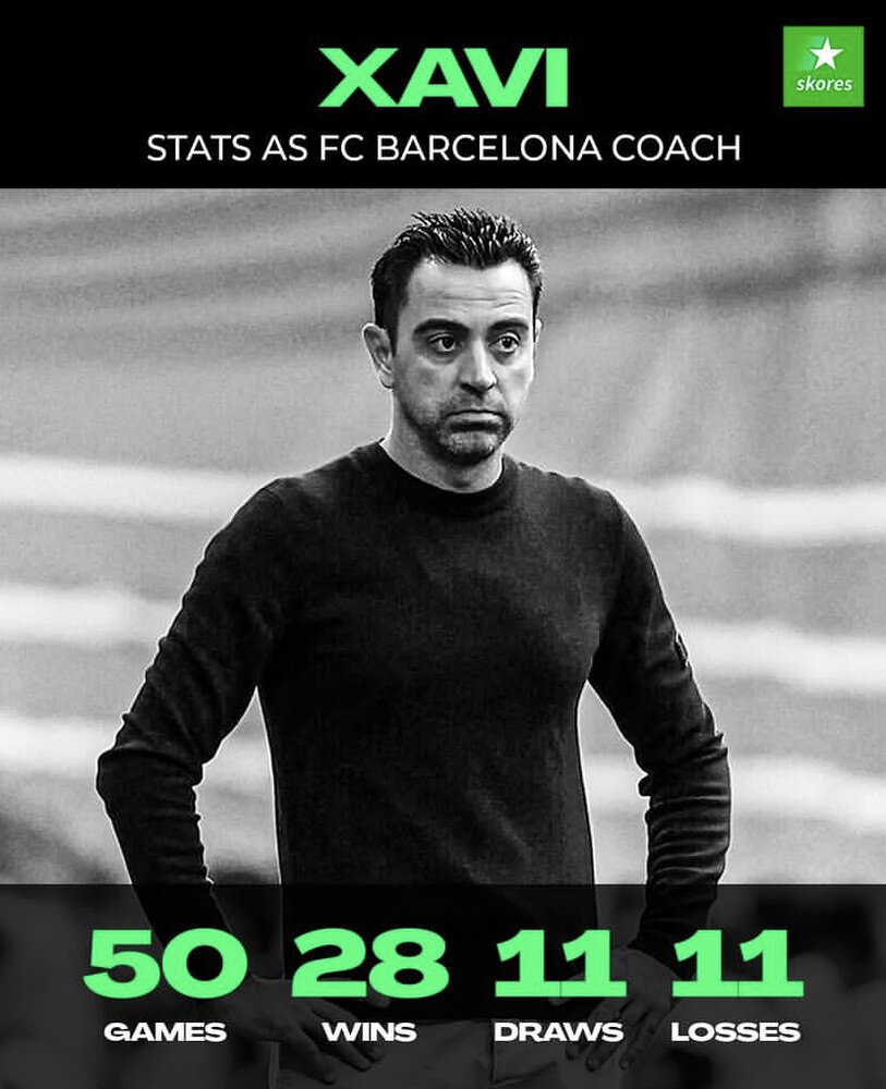 ژاوی بدترین سرمربی قرن ۲۱ بارسلونا!/عکس