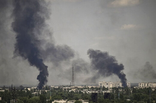ببینید | تصاویر تازه دومین روز متوالی حملات روسیه به کی‌یف؛ تسخیر شهر توسط دود و آتش