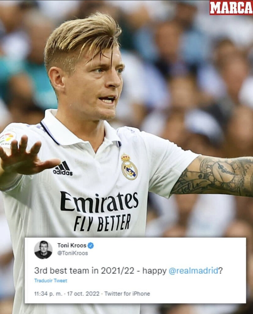 کنایه یک رئالی به تصمیم جنجالی فرانسفوتبال/عکس