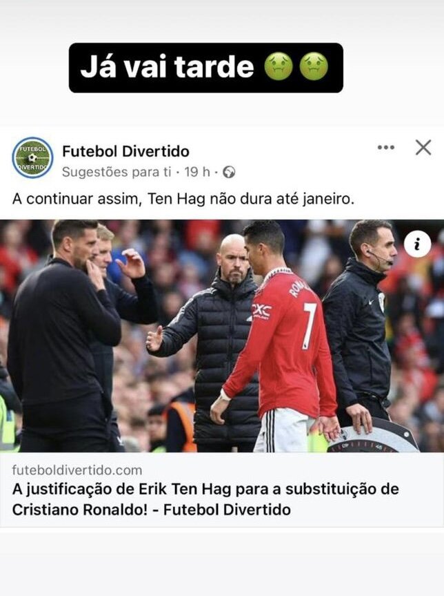 خشم خواهر کریس رونالدو از اریک تنهاخ!/عکس