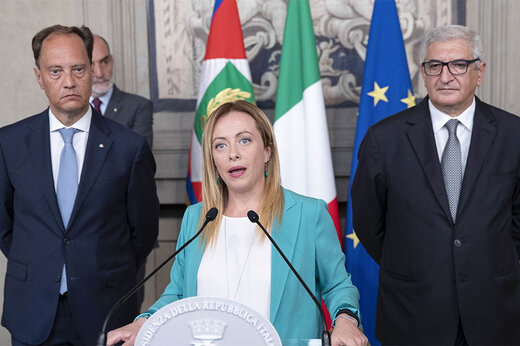 ببینید | دولت جدید ایتالیا به ریاست «ملونی» ادای سوگند کرد